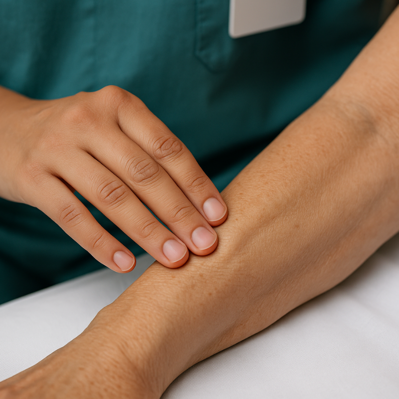 Thrill is a gentle vibration felt