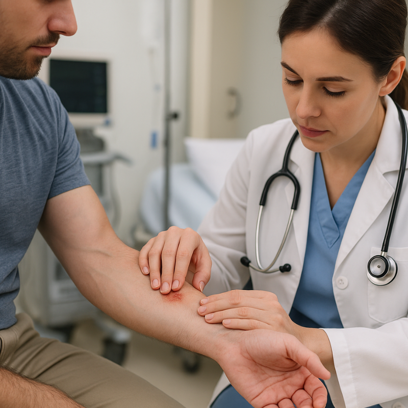 Surgical site with wound healing