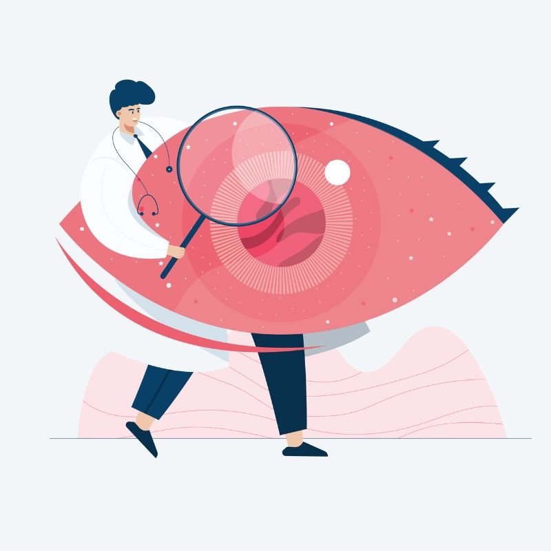 Blurred vision due to carotid blockage