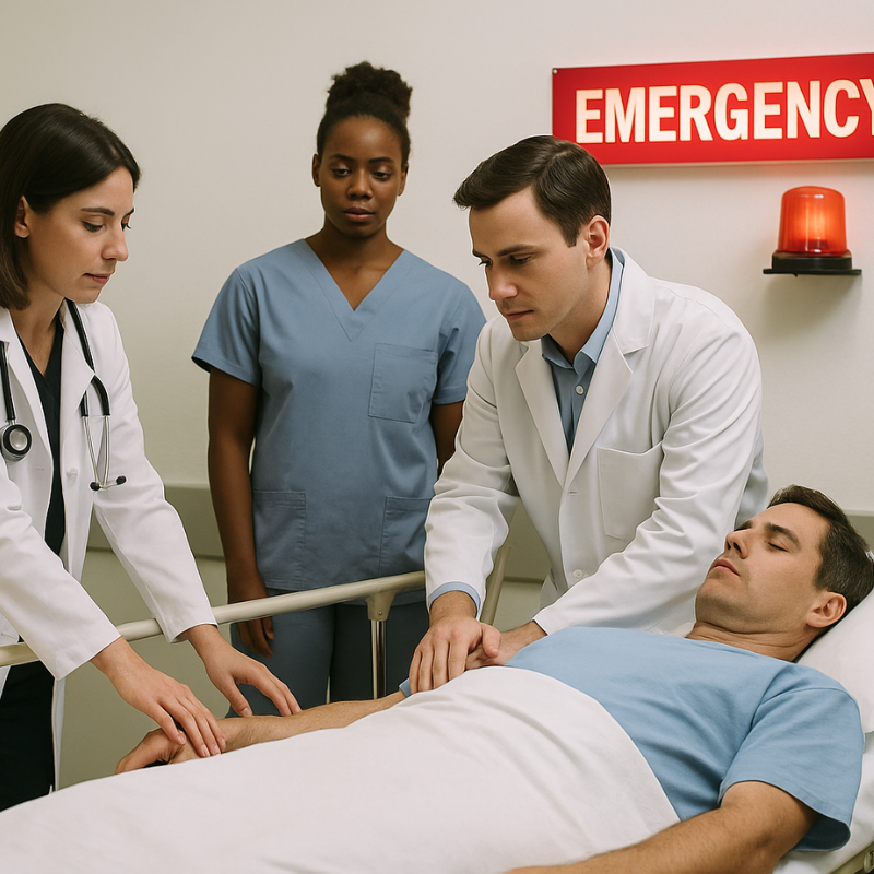 Ruptured aneurysm is an emergency